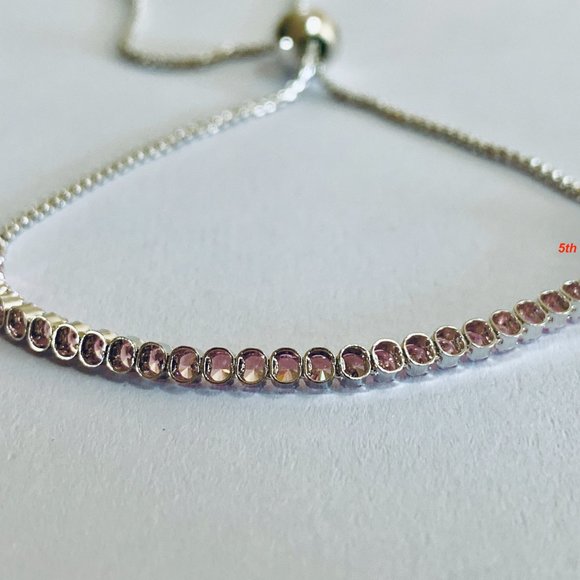 BRAND NEW Pandora Sparkling Slider Tennis Bracelet PINK $35 (PRICE TO SELL) - Picture 5 of 7